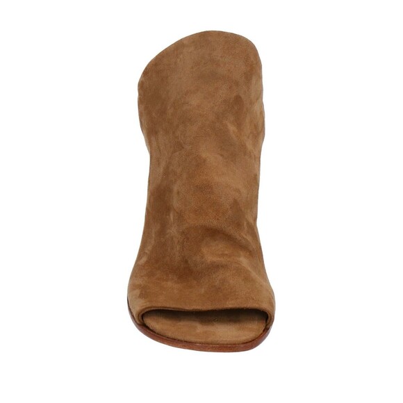 Lemare ITALY Made Women Brown Suede Leather Block Heels Sandals Sz US 6.5 EU 37 - Picture 8 of 8